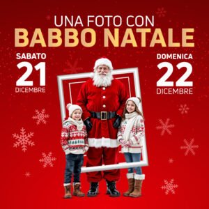 Scatta una foto con Babbo Natale!