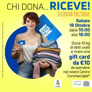 CHI DONA… RICEVE! CHI DONA… RICEVE!